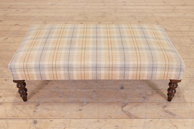 Lot 62 - An upholstered footstool by George Smith
