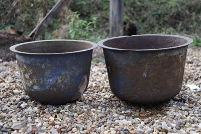 Lot 791 - Two cast iron 'coppers'
