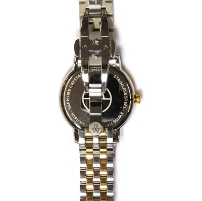 Lot 36 - A stainless steel Raymond Weil quartz bracelet watch