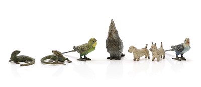 Lot 178 - A collection of Austrian cold-painted bronze animals