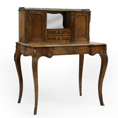 Lot 470 - A Victorian figured walnut bonheur du jour