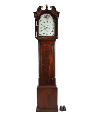 Lot 668 - A mahogany longcase clock