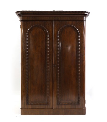 Lot 658 - A Victorian mahogany wardrobe