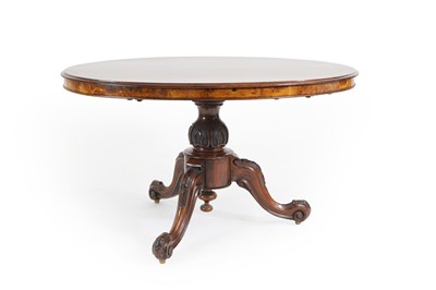 Lot 709 - A Victorian and burr walnut low table