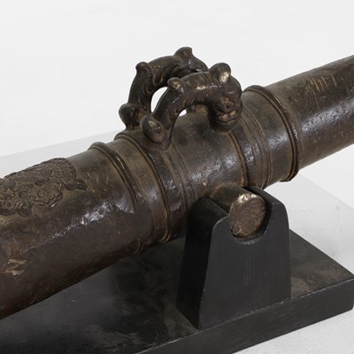 Lot 131 - A bronze signal cannon