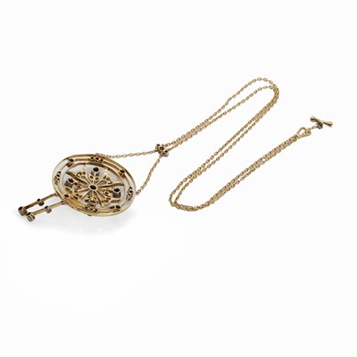 Lot 43 - An early 20th Century diamond pendant necklace