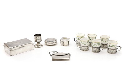 Lot 45 - A collection of silver items