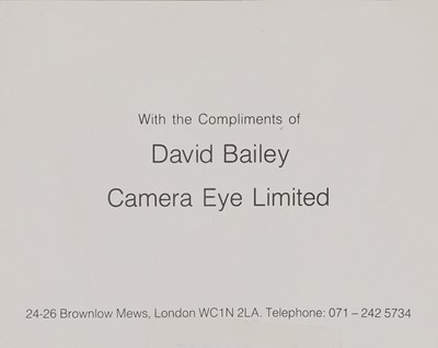 Lot 121 - David Bailey (b.1938)