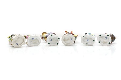 Lot 79 - A Volkstadt porcelain six piece monkey band
