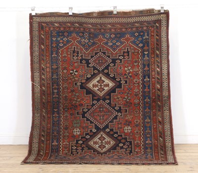 Lot 411 - A North West Persian tribal wool rug