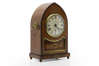 Lot 245 - A mahogany cased mantle clock