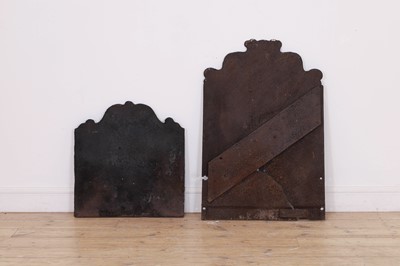 Lot 203 - Two cast iron firebacks