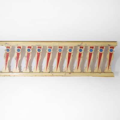 Lot 442 - Three sections of painted balustrade