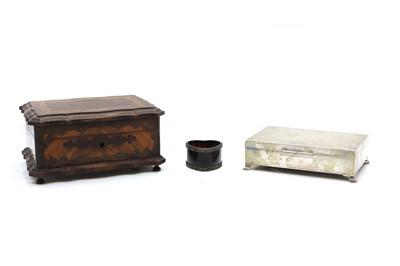 Lot 45 - A silver cigarette box