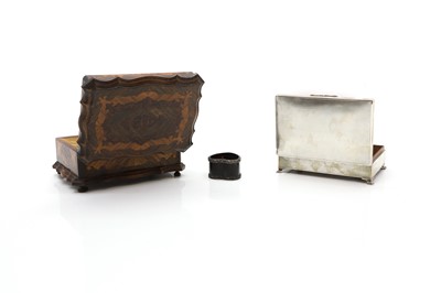 Lot 45 - A silver cigarette box