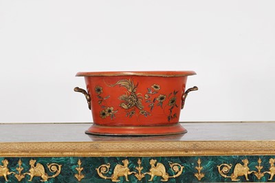 Lot 456 - A toleware wine cooler