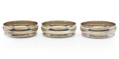 Lot 6 - A group of three silver coasters