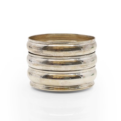 Lot 6 - A group of three silver coasters