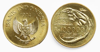 Lot 107 - Coins, Indonesia