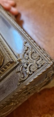 Lot 72 - A gilt-metal and glass table lamp in the Empire style