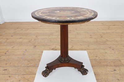 Lot 189 - A grand tour specimen marble table