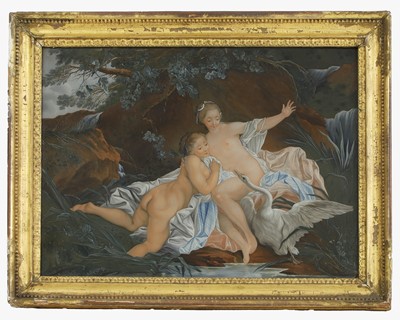 Lot 171 - A reverse glass painting