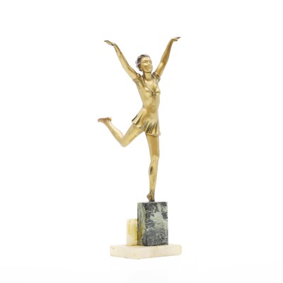 Lot 255A - An Art Deco gilt figure