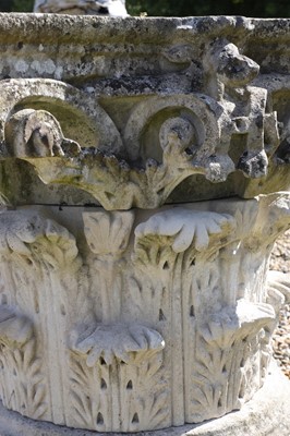Lot 462 - A Neoclassical carved stone capital