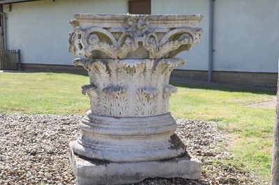 Lot 462 - A Neoclassical carved stone capital