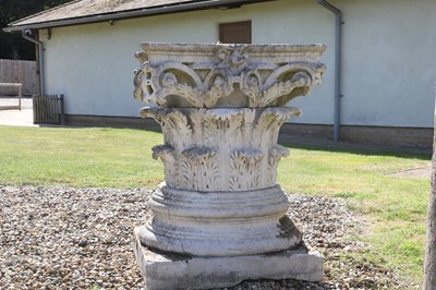 Lot 462 - A Neoclassical carved stone capital