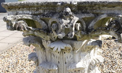 Lot 462 - A Neoclassical carved stone capital