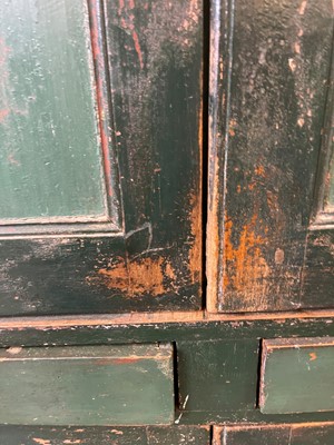Lot 82 - A provincial painted pine cupboard