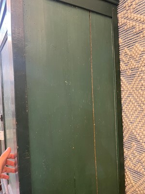 Lot 82 - A provincial painted pine cupboard