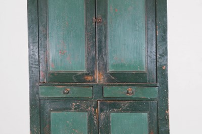 Lot 82 - A provincial painted pine cupboard