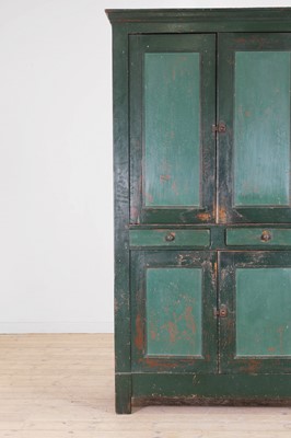 Lot 82 - A provincial painted pine cupboard