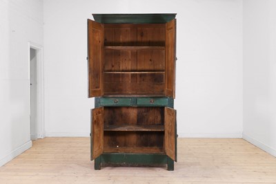 Lot 82 - A provincial painted pine cupboard