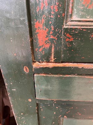Lot 82 - A provincial painted pine cupboard