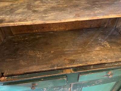 Lot 82 - A provincial painted pine cupboard