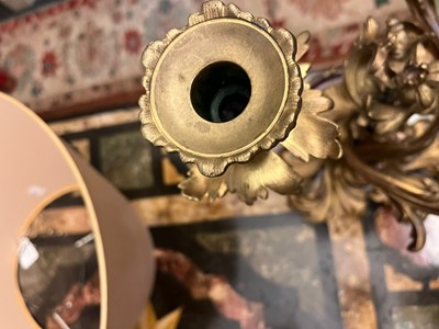 Lot 66 - A pair of Louis XV-style gilt-bronze candelabra