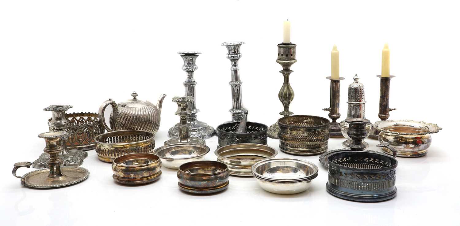 Lot 30 - A collection of silver-plated wares