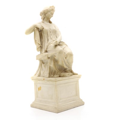 Lot 484 - A reconstituted marble figure