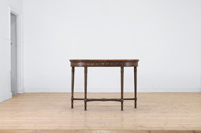 Lot 605 - A George II-style painted wood and composition console table