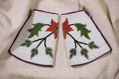 Lot 291 - A pair of Native American beaded cuffs