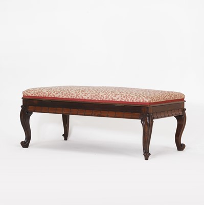 Lot 251 - A William IV rosewood stool