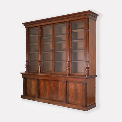 Lot 296 - A William IV mahogany library bookcase