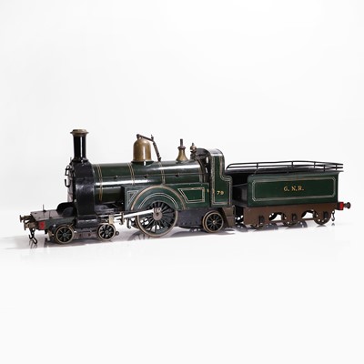 Lot 297 - A 5-inch gauge 4-2-2 live steam GNR (Great Northern Railway) locomotive and tender