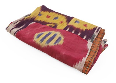 Lot 361 - An Ikat silk panel