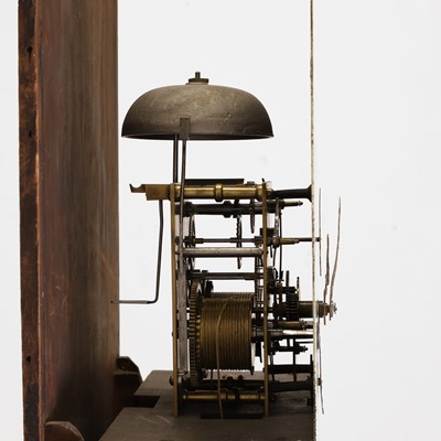 Lot 38 - An oak longcase clock