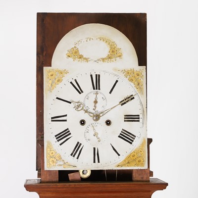 Lot 38 - An oak longcase clock