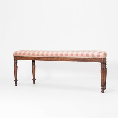 Lot 146 - A Regency faux rosewood window seat